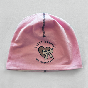 Lilla hjärtatmössa - mjuk rosa